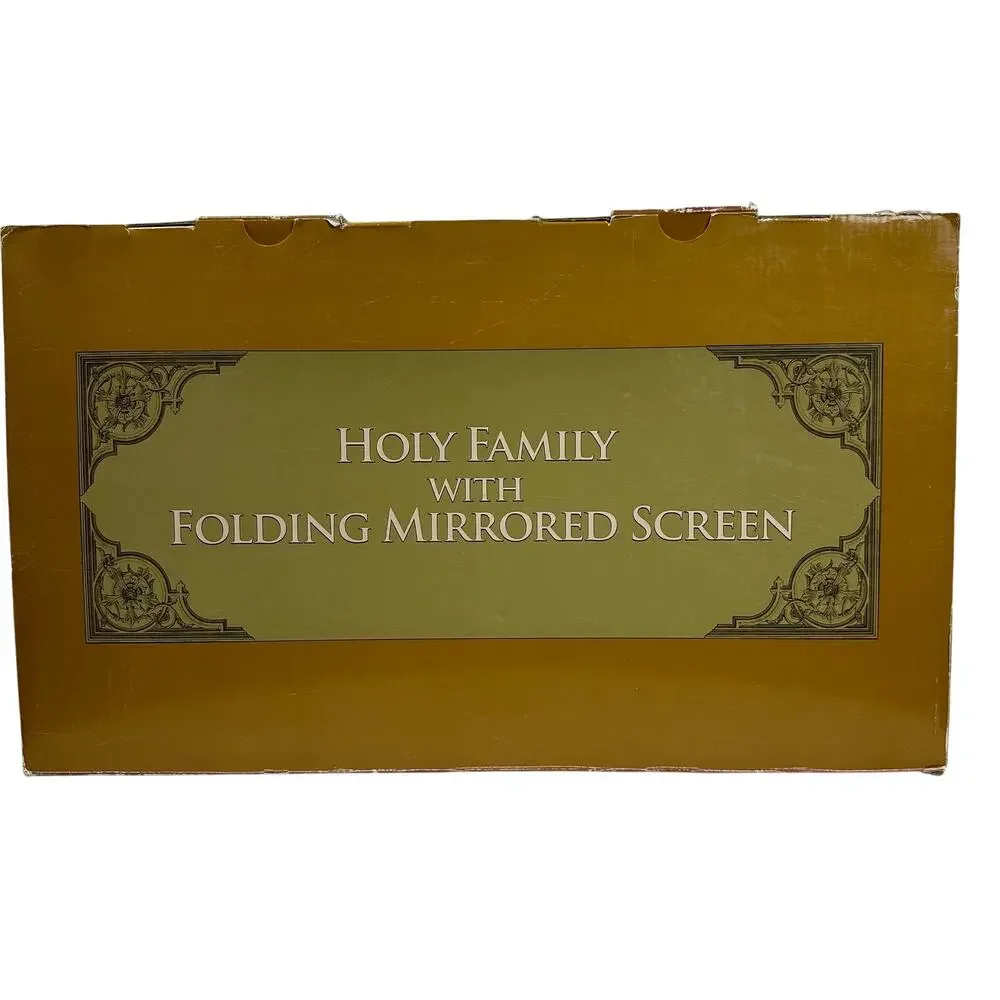 Holy Family Nativity Set Folding Mirror Screen Costco Art #529529